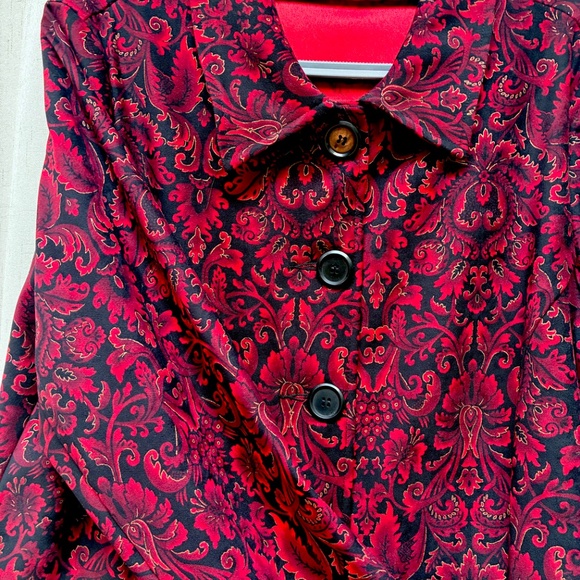 Rich Red and Black Top - Picture 3 of 7